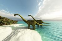 Fototapeta DINOZAURY PLAŻA